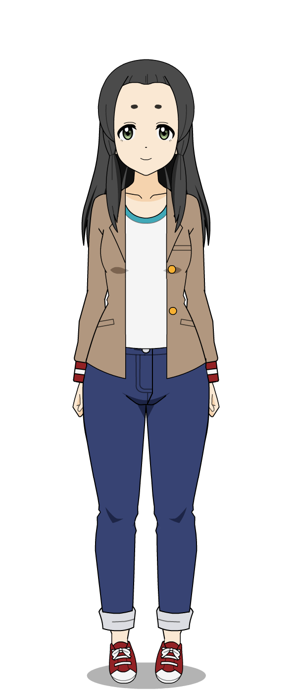 A default-chan with a jacket and a white shirt