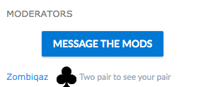 Message the Moderators